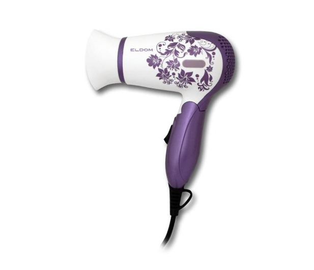 Eldom Suszarka do włosów HT99 1400W biało-fioletowa - 281596 - zdjęcie